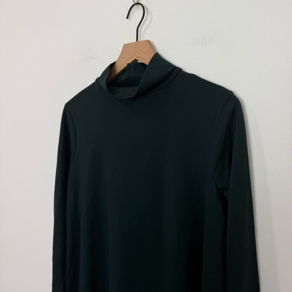 Bryn Walker Tunic Juniper Green Mock Neck Pieran Long Sleeve Medium - Picture 3 of 6